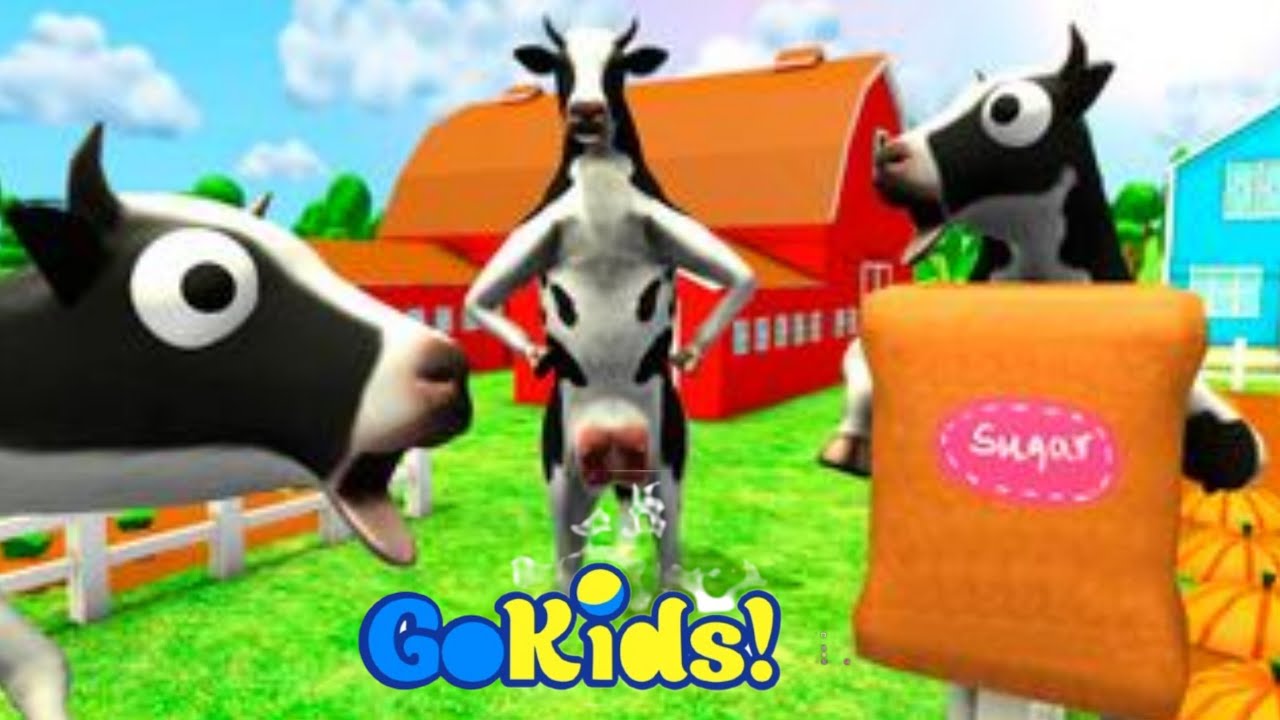 Dancing And Playing Cows On The Farm Nursery Rhymes For Kids Baby