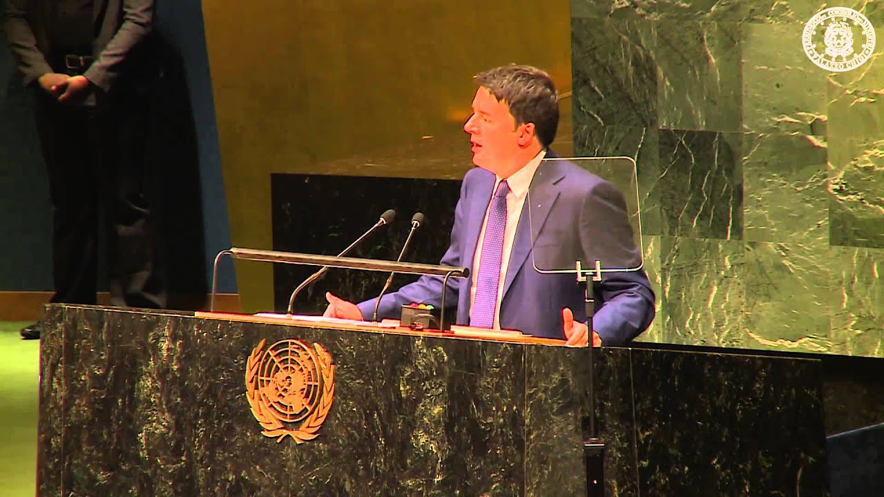 Matteo Renzi ONU - Video Discorso Alle Nazioni Unite