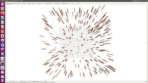 Simulation for multi-agents (8agents) trajectory planning algorithm for uavs