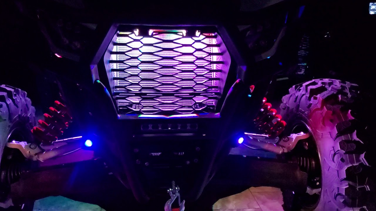 R1 Industries Rock Light Kit on KRX 1000! YouTube