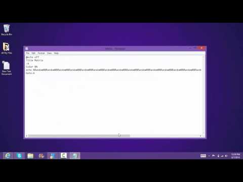 How To Make A Fake Virus // Matrix // Notepad