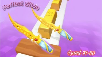 Parfect Slice - full screen_Level 71-80 Complete - iOS Gameplay