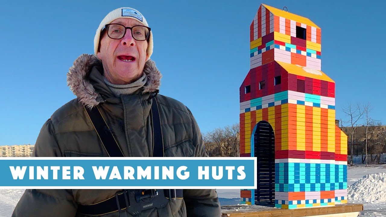 Winter Walk On The Frozen Red River To Explore Winnipeg's Warming Huts
