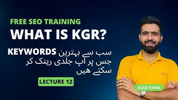 What is KGR? how to check keyword Golden Ration(KGR)? best Keywords to Rank | Lecture 12