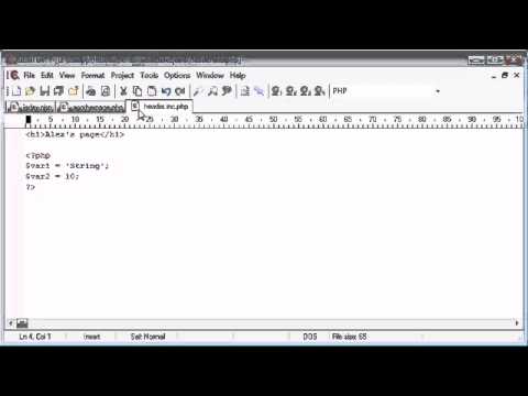 Beginner PHP Tutorial   42   include and require Functions