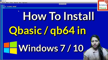 How to download Qbasic/qb64 in Windows 7/10 in Hindi | Computer Programming Language |