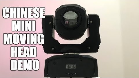 Chinese mini moving 80 watt LED moving head demo - wonsung - uking - betopper