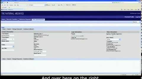 ARCIS Training Module 17: User Admin - Modify existing user and inactivation/re-activation of user