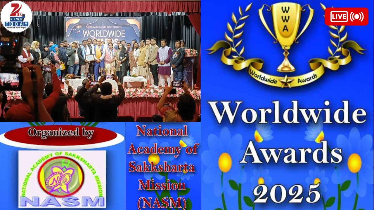 Worldwide Awards Show 2025, organized by NASM at Rotary Sadan, Kolkata.