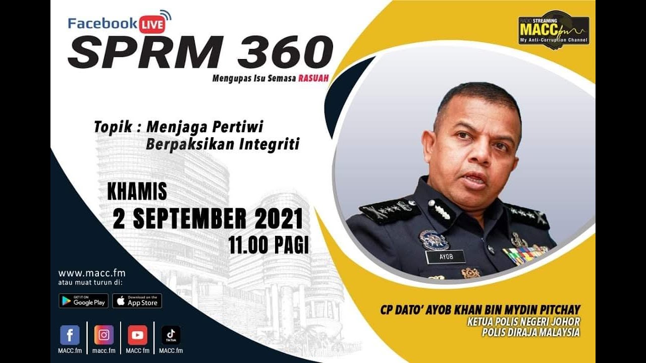 Langsung Sprm 360 Mengupas Isu Semasa Rasuah 2 September 2021 Youtube