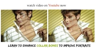 How to use your REAL collar bones- no fake contouring.Portrait tutorial