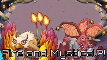 (FANMADE!) My Singing Monsters- Hyehehe and Glowl in Magical Sanctum.