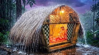 NON-STOP NIGHT RAIN! Build a SPECTACULAR Shelter