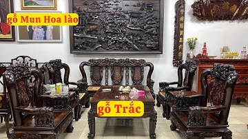 So sánh và nhận biết gỗ Trắc và gỗ Mun ( đồ gỗ đồng kỵ mạnh kha )