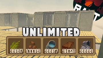 CREATING RAFTOPIA, A TOWN OUTSIDE THE MAP | Raft Gameplay (Unlimited Resources Raft Cheat)