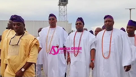 See How King Gushi, K1 Marshall, Akinsiku Olori Eyo & Dignataries Step Out Stylishly for A&M Wedding