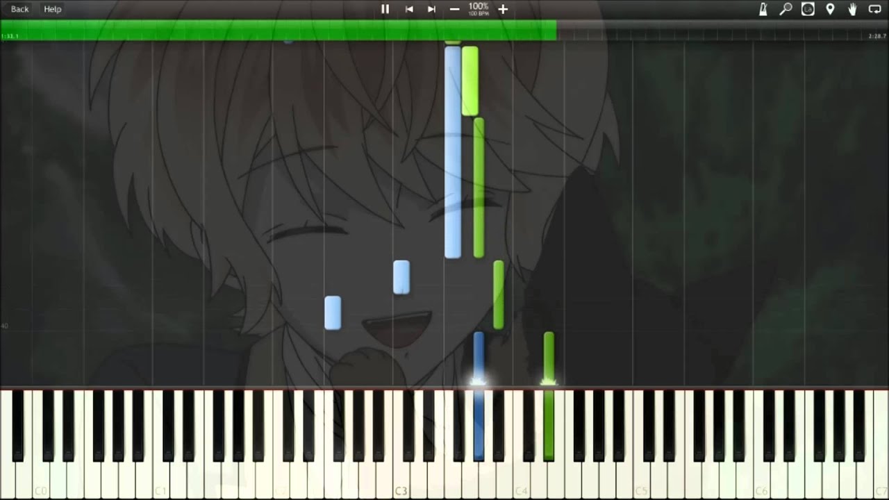 [Synthesia] Episode 1 BGM - Midnight Love ~ OST Track 2 (Piano) [Diabolik Lovers]