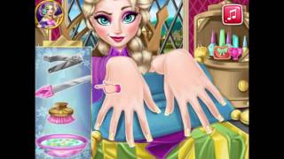 Elsa Ice Queen Nails Spa Game | Frozen Games screenshot 4