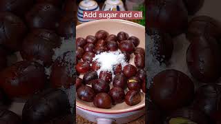 Best Way To Cook Chestnuts 🌰 #satisfying #short