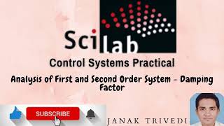 Analysis of first and second order control systems and damping factor | #scilab | Control system