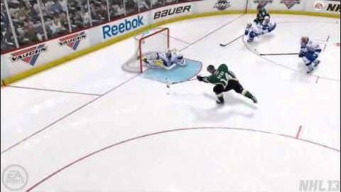 NHL 13 - Great Blocker Save!