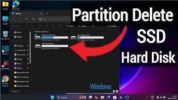 Hard Disk Partition Delete Kaise Kare | SSD Ke Partition Delete Kaise Kare