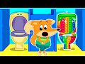 Which Restroom Should Baby Lucia go to? Fox Family outdoor adventures Cartoon video for kids #940