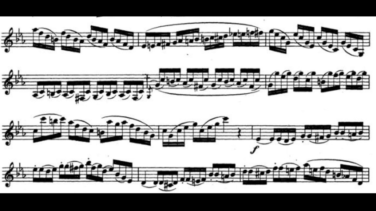 Etude No. 26 from 32 Etudes for the Clarinet by Cyrille Rose