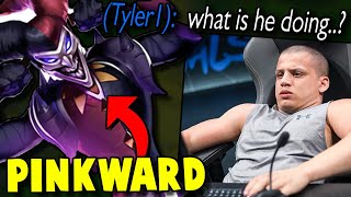 Tyler1 gets Pink Ward on his team and GETS TILTED