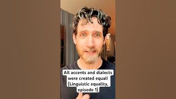 All native-speaker accents and dialects are created equal #linguistics #linguisticdiscrimination