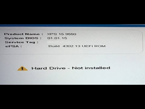 How to fix Hard disk not installed error in Dell laptop. Replace a Hard disk in dell Laptop.