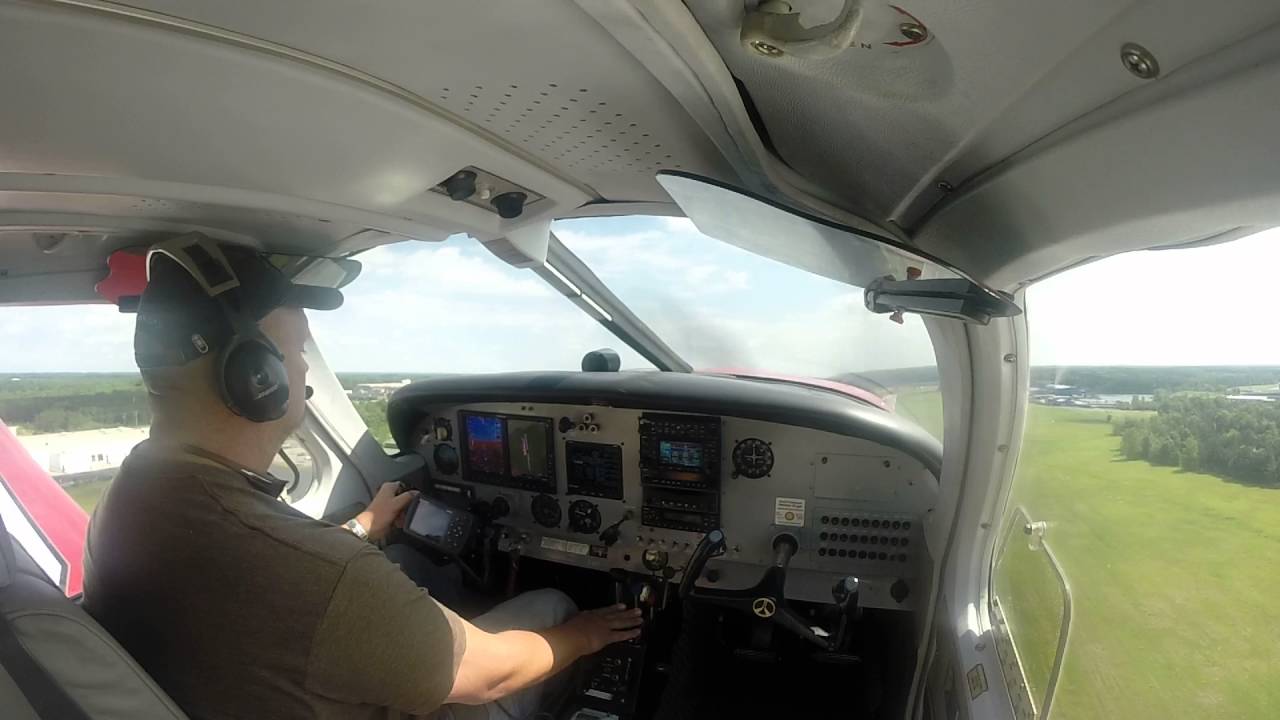 Taking off from KEQY in a Rockwell Commander 114