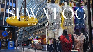 Come Shop Sequin Fabric With Me In NYC Garment District | SEW Vlog Ep2