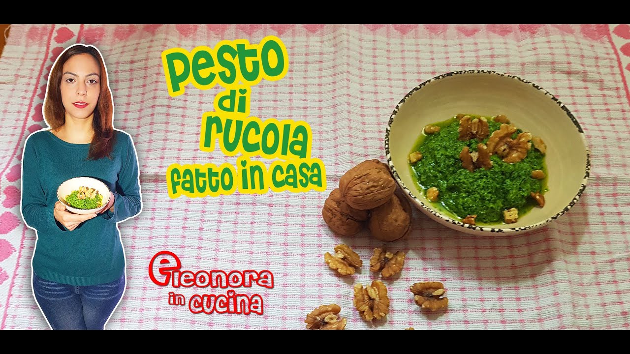 PESTO DI RUCOLA fatto in casa ricetta semplice e veloce YouTube