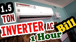 How much electricity consumed by 1.5 TON INVERTER SPLIT AC | 2018 AC POWER CONSUMPTION