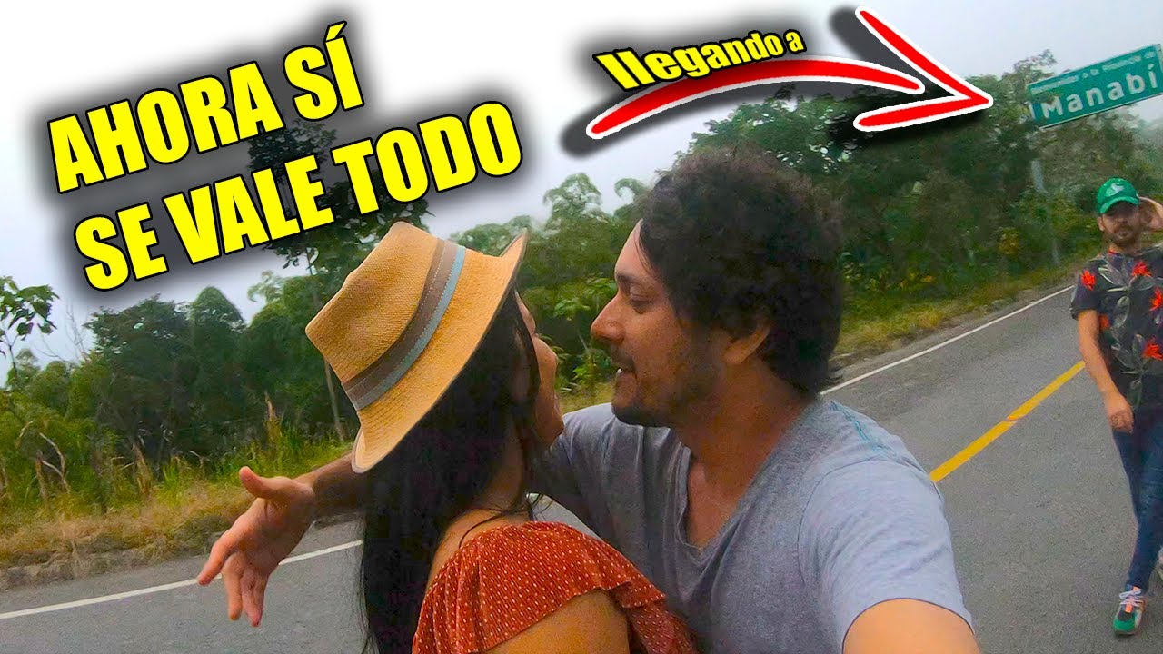 A MANABÍ CON MI PRIMA😏♥👉👌CRUZO EL RÍO EN GABARRA CON CARRO🚘😋BOLÓN MIXTO🍑💦🍌1ER VIAJE LUEGO DE 40TENA😷