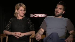 Zachary Quinto & Melissa Leo Meet With Their Real Life Characters for SNOWDEN