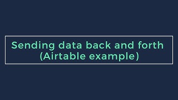 Data from and to an external tool (Airtable & Zapier example)
