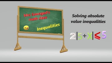 2.6 H Solving absolute inequality