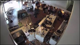 RAW VIDEO: No customers hurt as car drives through front of Lumberton coffee shop Thursday morning