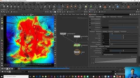 79 Pyro Basics in Houdini pyrosolver shape panel Pt2 اساسيات البايرو داخل هوديني شكل الدخان