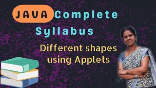 Different shapes using applets in java || java course in telugu