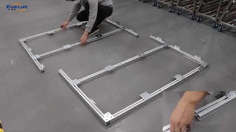 How to Assemble the Installation Frame of EagerLED 640x480mm Magnetic Front Service LED Display?