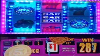 SPITFIRE MULTIPLIERS - Triple Double Diamond free Games Bonus - 5 Lines $1 Slot @ San Manuel Casino screenshot 5