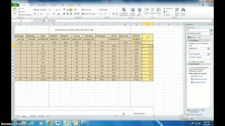 Screen cast for excel project
