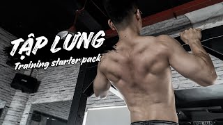 Training Starter Pack #02: Tập LƯNG cơ bản cho người mới bắt đầu | SHINPHAMM