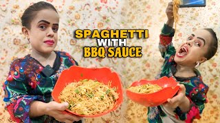 Spaghetti With BBQ Sauce Recipe | Sanober Chorti Kitchen | Sanober Choti Vlog | Spaghetti Recipe