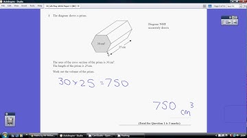 31) Edexcel GCSE Higher Tier Paper 1 - 26 May 2016 Q1