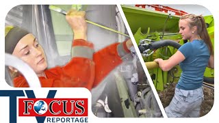 Kampf gegen Klischees: Josefine repariert gigantische Mähdrescher | Focus TV Reportage