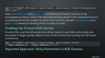 Resolving sqlite3.OperationalError: no such column in Python with SQLite3